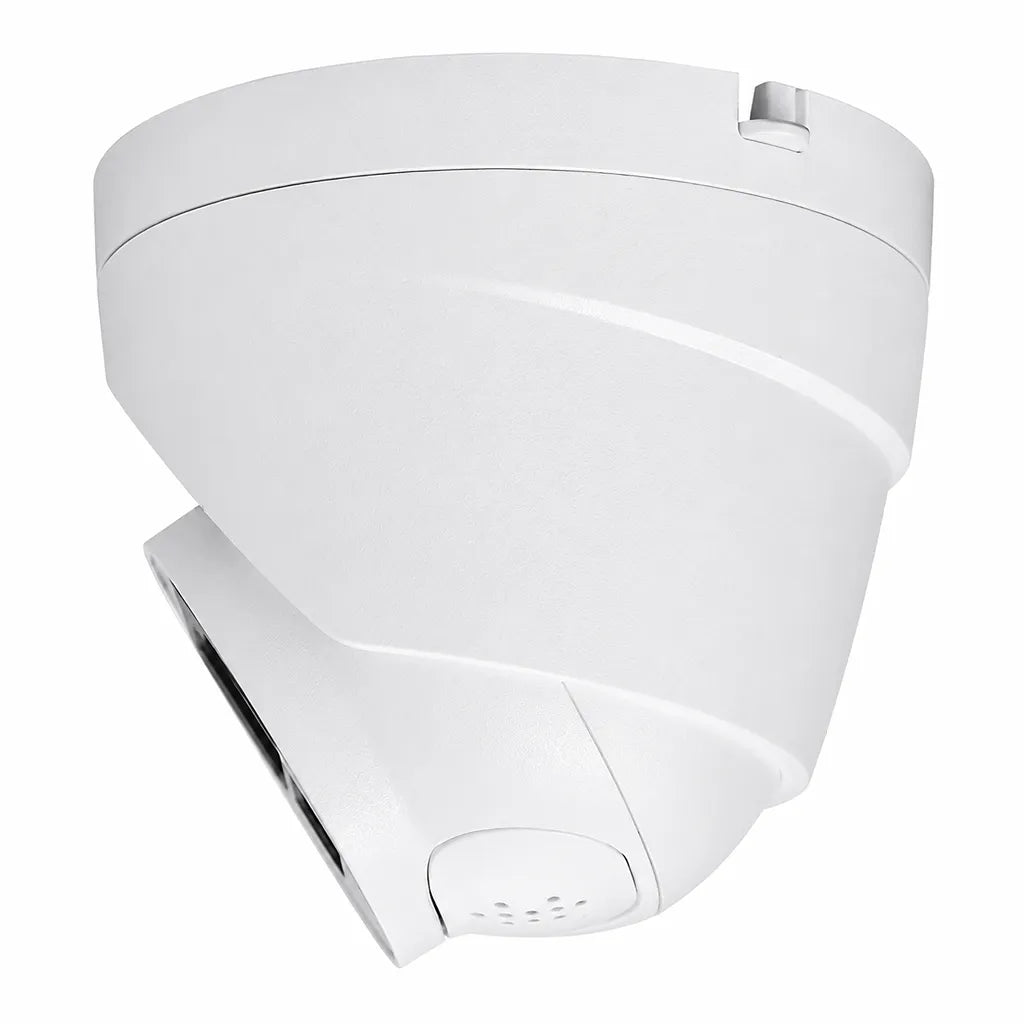 CP PLUS CP-UNC-DA21L3B-LQ 2MP Dual Light Dome IP Camera rear left view showing durable dome housing for indoor and outdoor surveillance -tpstech.in
