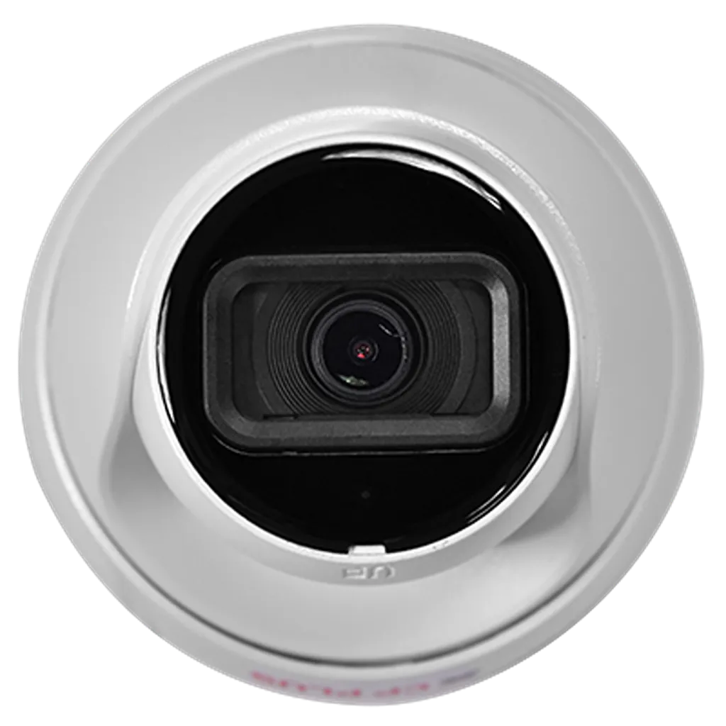Front lens close up of CP PLUS CP-UNC-DA21L3C-Q 2MP Network IR Dome Camera -tpstech.in