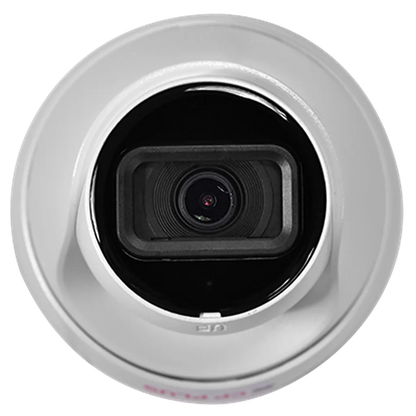 Front lens close up of CP PLUS CP-UNC-DA21L3C-Q 2MP Network IR Dome Camera -tpstech.in