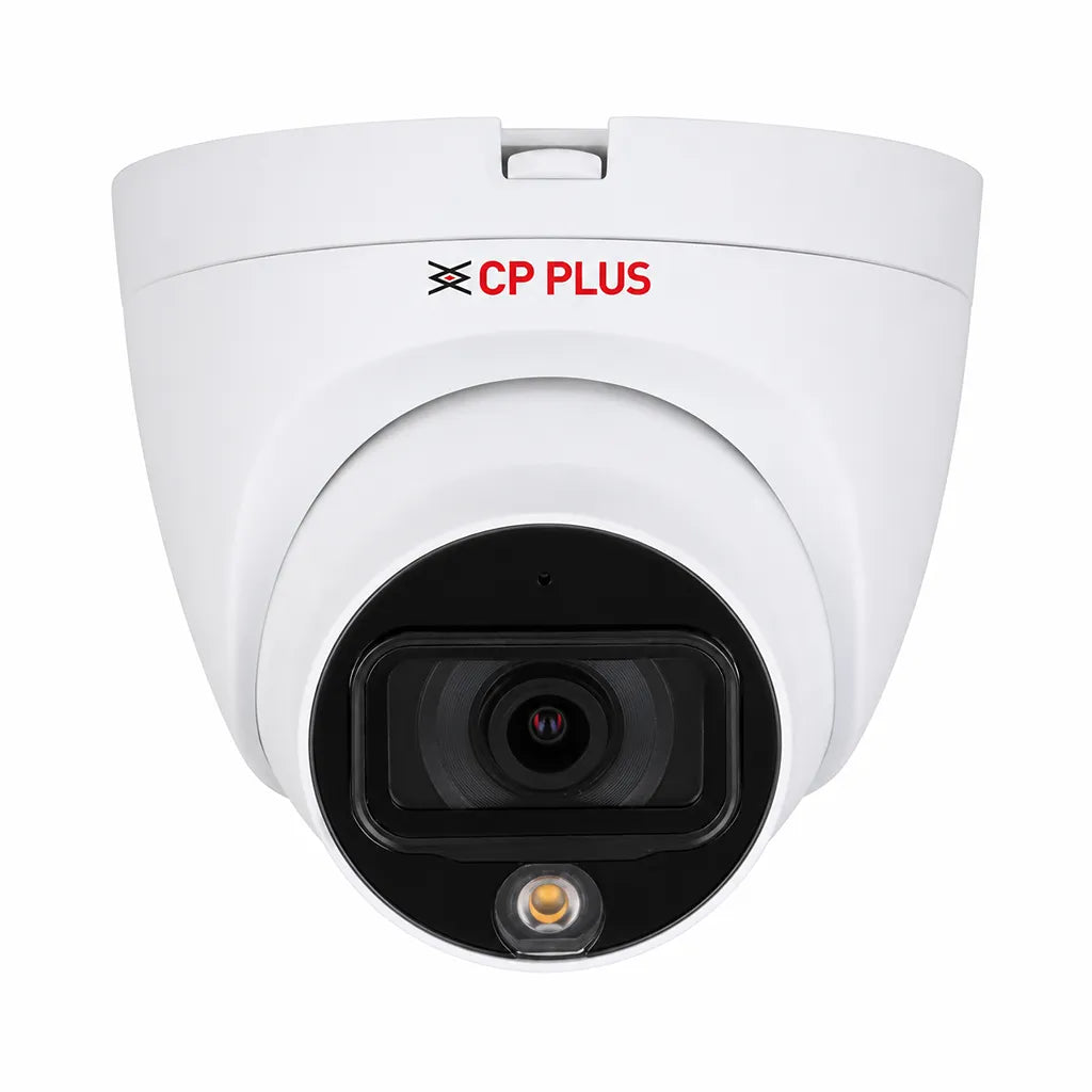 CP PLUS CP-UNC-DA41L2C-GP 4MP IP Network Dome Camera front view with full-color imaging and built-in microphone -tpstech.in