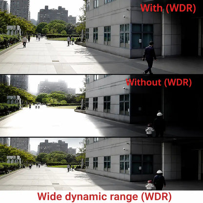 CP PLUS CP-UNC-DA41L3C-D-LQ 120dB WDR comparison showing improved image clarity in challenging lighting conditions -tpstech.in