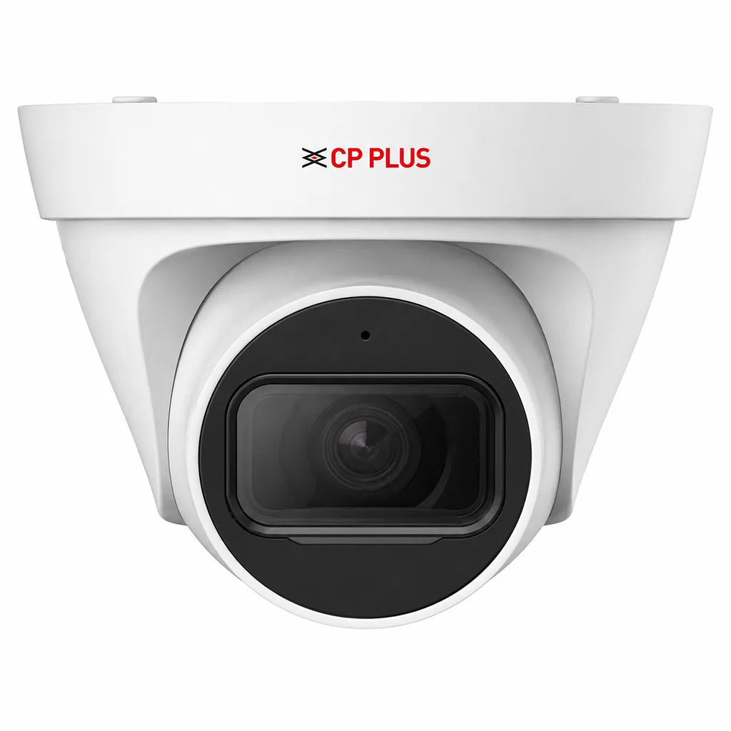 CP PLUS CP-UNC-DA41L3C-D-LQ 4MP PoE IP dome security camera front profile with dual light illumination -tpstech.in