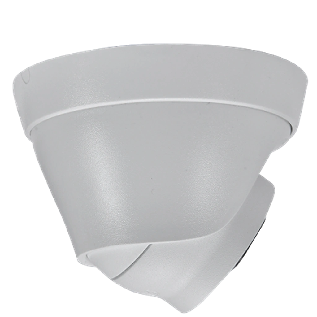 CP PLUS CP-UNC-DA41L3C-LQ 4MP Dual Light PoE IP Dome Camera left side view with compact weatherproof housing -tpstech.in
