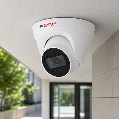 CP PLUS CP-UNC-DA41L3C-Q 4MP IP Network Dome CCTV Camera installed on ceiling for home and commercial security surveillance -tpstech.in