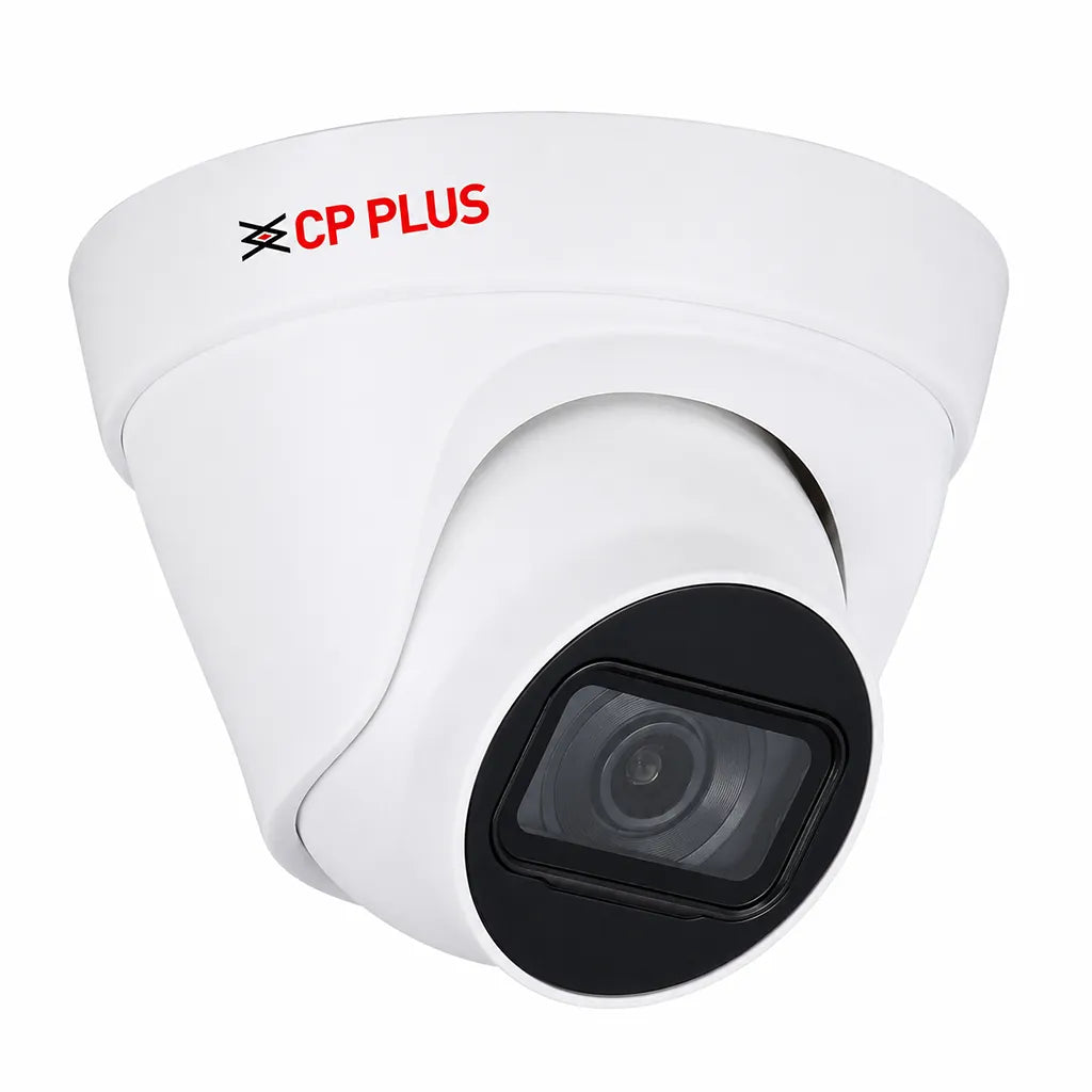 CP PLUS CP-UNC-DA41L3C-Q 4MP IP Network Dome CCTV Camera left angle view showing compact dome design -tpstech.in