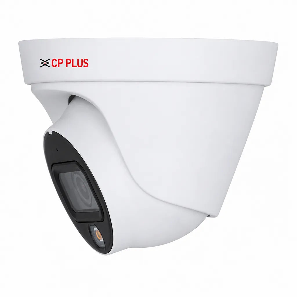 CP PLUS CP-UNC-DA61L3C-LQ 6MP Dual Light IP Dome Camera side profile showing compact dome housing for indoor and outdoor security -tpstech.in