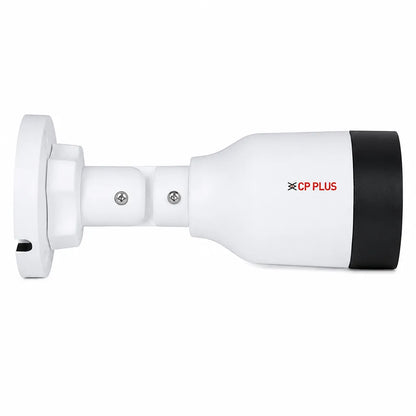 CP PLUS CP-UNC-TA21L2-GP-V2 2MP Full Color PoE Network Bullet Camera right side profile for IP surveillance installation -tpstech.in