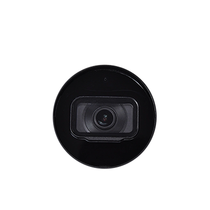 CP PLUS CP-UNC-TA21L3C-Q 2MP IP Bullet Camera front lens view with built-in microphone and 30m Smart IR for outdoor surveillance -tpstech.in