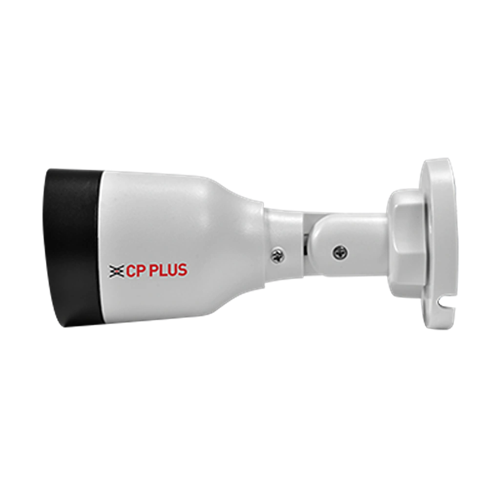 CP PLUS CP-UNC-TA21L3C-Q 2MP IP Bullet Camera left side profile with PoE support and IP67 weatherproof design -tpstech.in