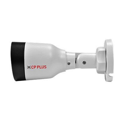 CP PLUS CP-UNC-TA21L3C-Q 2MP IP Bullet Camera left side profile with PoE support and IP67 weatherproof design -tpstech.in