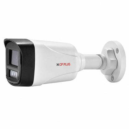 Rear angled view of CP PLUS CP-UNC-TA21L6C-Q 2MP IP Bullet Camera with weatherproof housing -tpstech.in