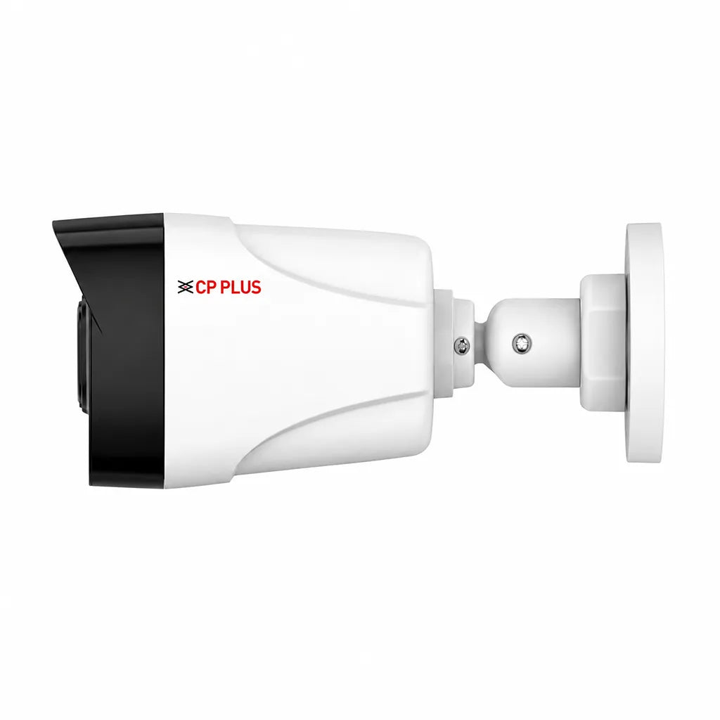 CP PLUS CP-UNC-TA21PL3-Y 2MP Full HD IP Bullet Camera side profile for outdoor security and PoE installation -tpstech.in