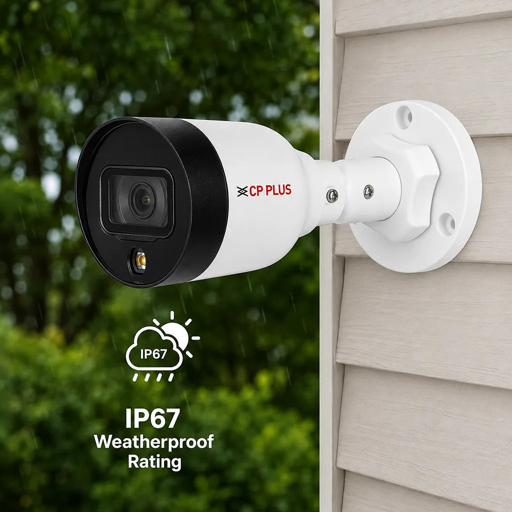 CP PLUS CP-UNC-TA41L3C-D-LQ IP67 weatherproof 4MP IP Bullet Camera designed for reliable outdoor security monitoring -tpstech.in