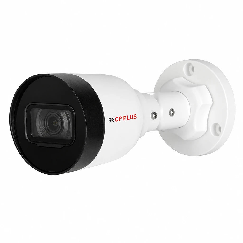 CP PLUS CP-UNC-TA41L3C-Q 4MP Network IR Bullet Camera with 30m IR front left angle view for IP surveillance systems -tpstech.in