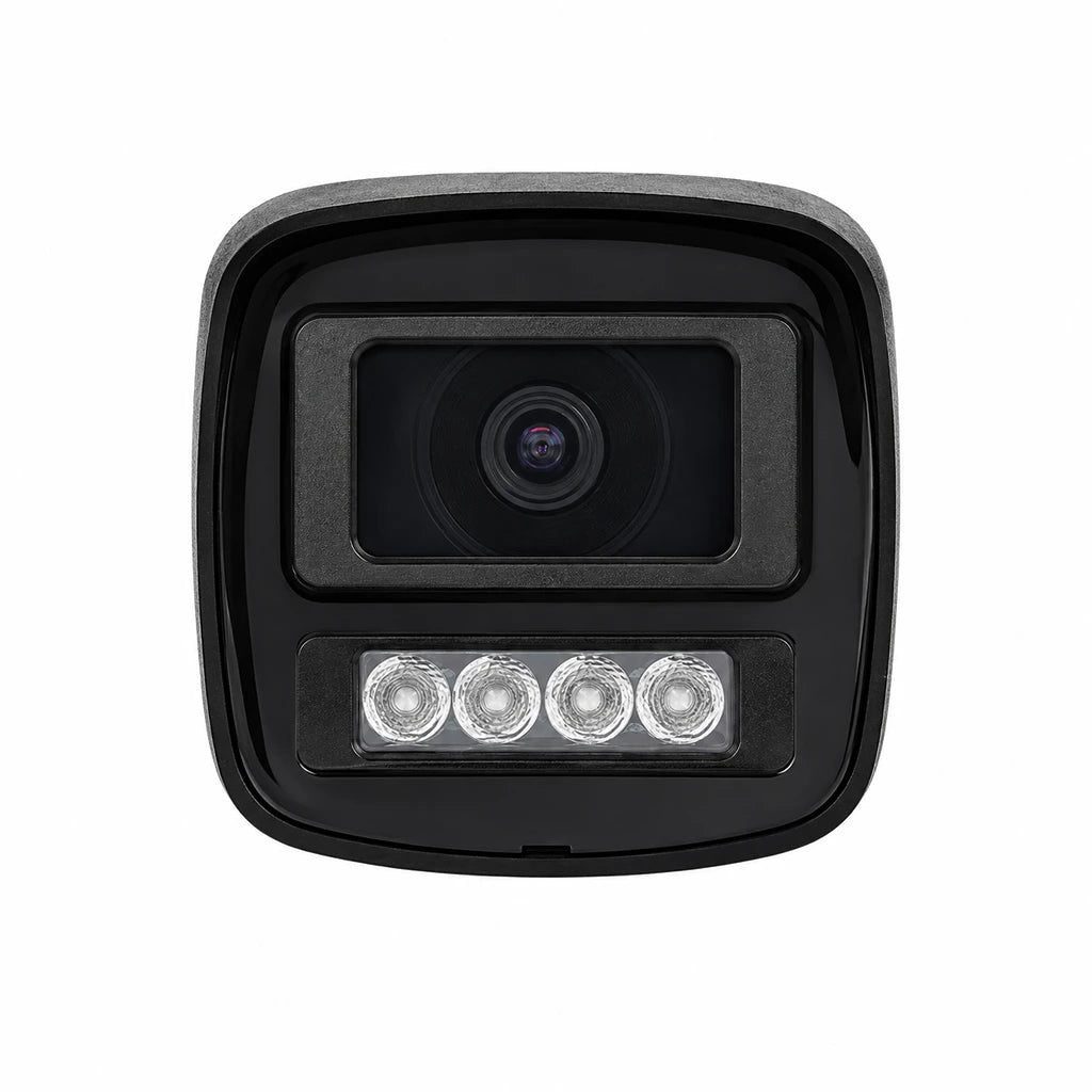 CP PLUS CP-UNC-TA41L6C-D-Q 4MP IP Bullet Camera front view with fixed lens and IR LEDs -tpstech.in