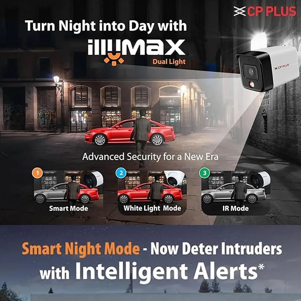 CP PLUS CP-UNC-TA81L3C-LQ 8MP IlluMax Dual Light Bullet IP Camera with smart night mode and intelligent alerts -tpstech.in