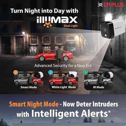CP PLUS CP-UNC-TA81L3C-LQ 8MP IlluMax Dual Light Bullet IP Camera with smart night mode and intelligent alerts -tpstech.in