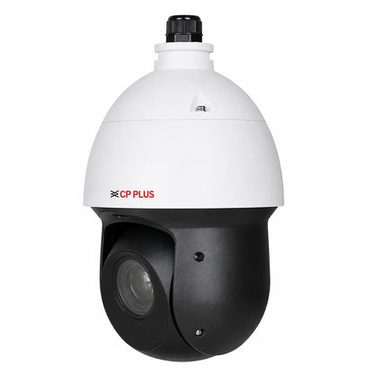 CP PLUS CP-UNP-D2521L10-DAQ 2MP 25X Network PTZ Camera front left angle showing PTZ design -tpstech.in