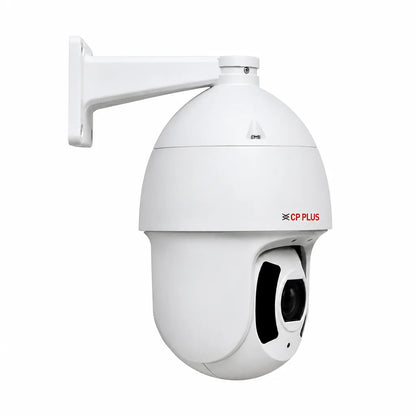 CP PLUS CP-UNP-F4541L30-DPQ 4MP Network PTZ Camera side view with wall mount bracket-tpstech.in