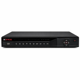 CP PLUS CP-UNR-4K4322-V3 32 Channel 4K Network Video Recorder front view with USB port and control panel -tpstech.in