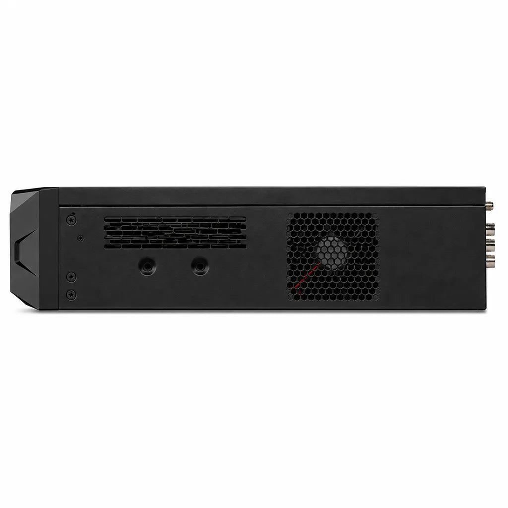 CP PLUS CP-UNR-4K564R8-FI 64 Channel AI Network Video Recorder side view showing cooling vents and internal fan ventilation -tpstech.in