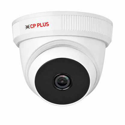 CP PLUS CP-URC-DC24PL2C-V3 2.4MP IR Dome Camera front view with built-in microphone for CCTV surveillance -tpstech.in