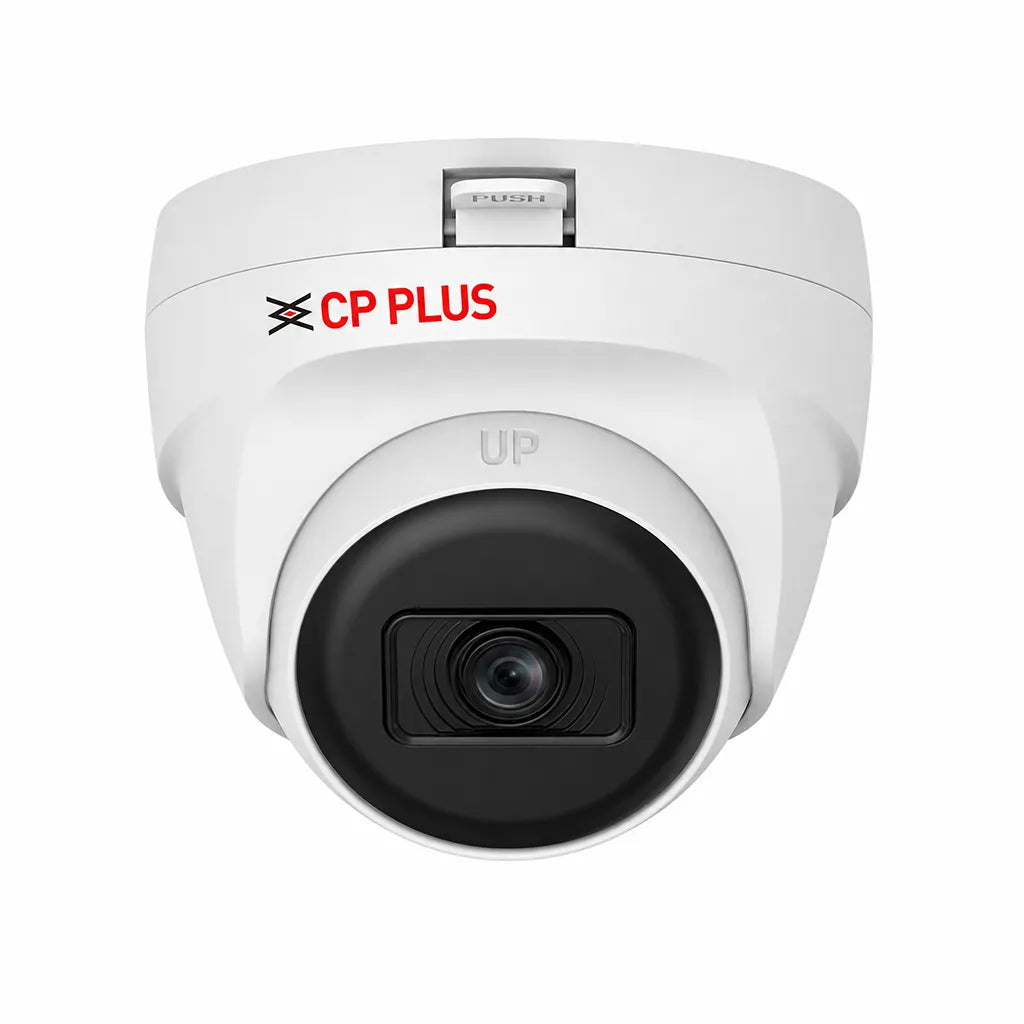 CP PLUS CP-URC-DC24PL3 2.4MP Full HD CCTV IR Dome Camera front view with fixed lens and Smart IR technology -tpstech.in
