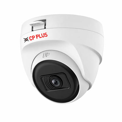 CP PLUS CP-URC-DC24PL3 2.4MP IR Dome Camera front right angle showing Full HD surveillance camera design -tpstech.in