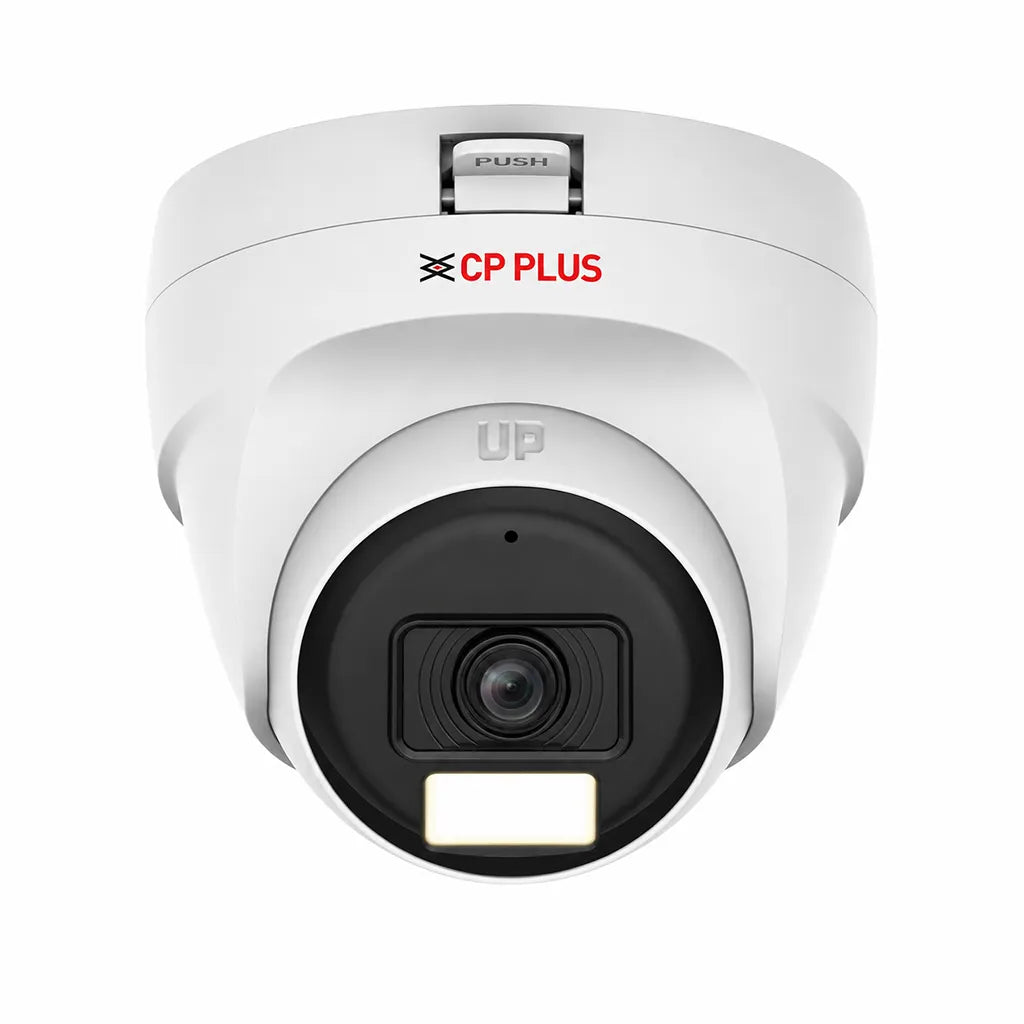 CP PLUS CP-URC-DC51PL3C-L 5MP Dual Light Dome Camera front view with built-in microphone for HD CCTV surveillance -tpstech.in