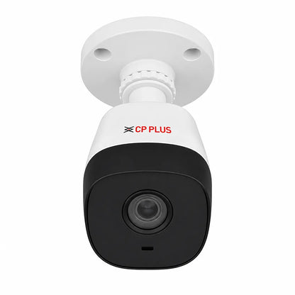 CP PLUS CP-URC-TC24PL2C-V3 2.4MP HD IR bullet camera front view with built-in microphone and fixed lens -tpstech.in