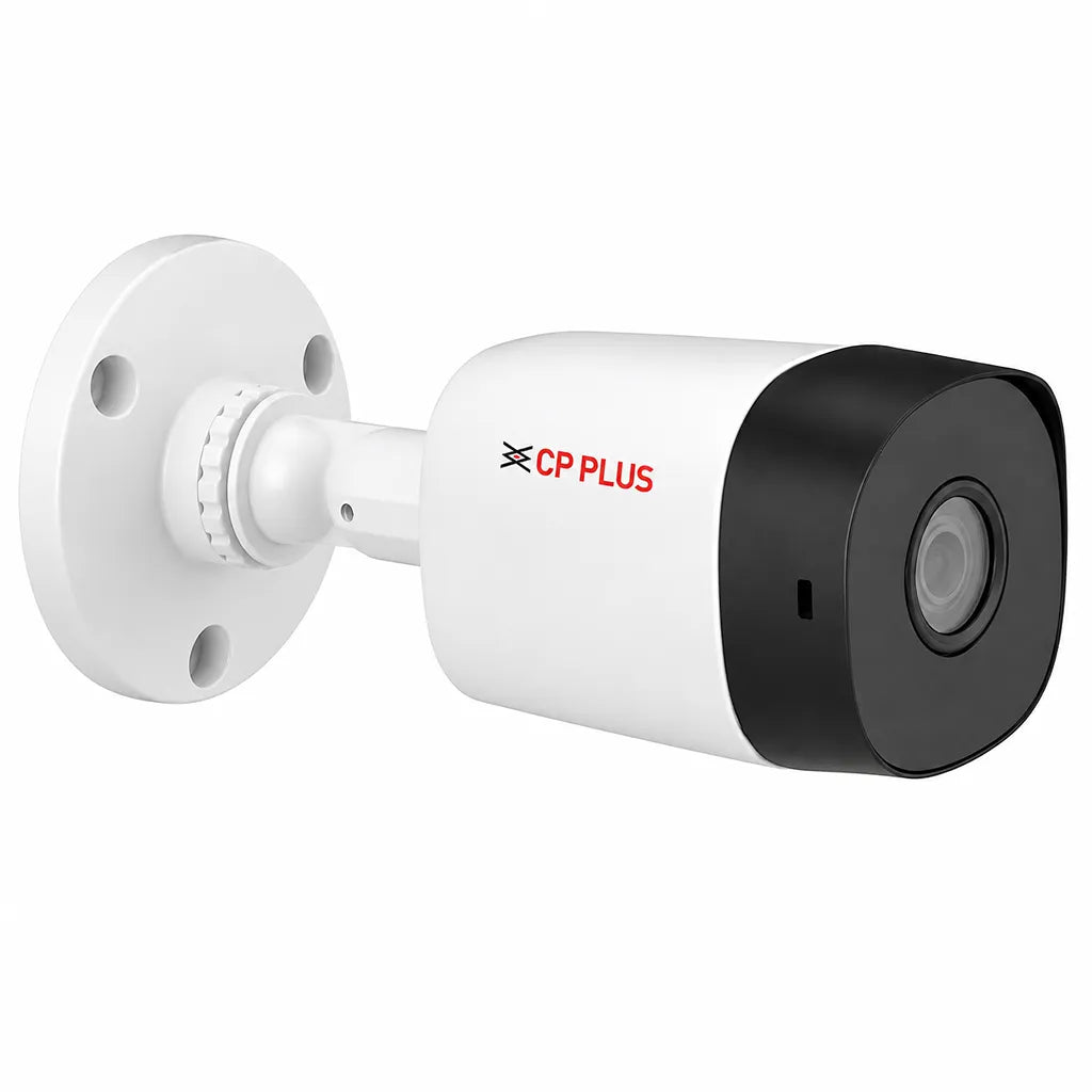 CP PLUS CP-URC-TC24PL2C-V3 HD bullet security camera side perspective view for CCTV installation -tpstech.in