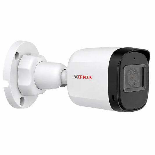 CP PLUS CP-URC-TC24PL3 2.4MP Full HD IR Bullet Camera right angle product view for CCTV installation -tpstech.in