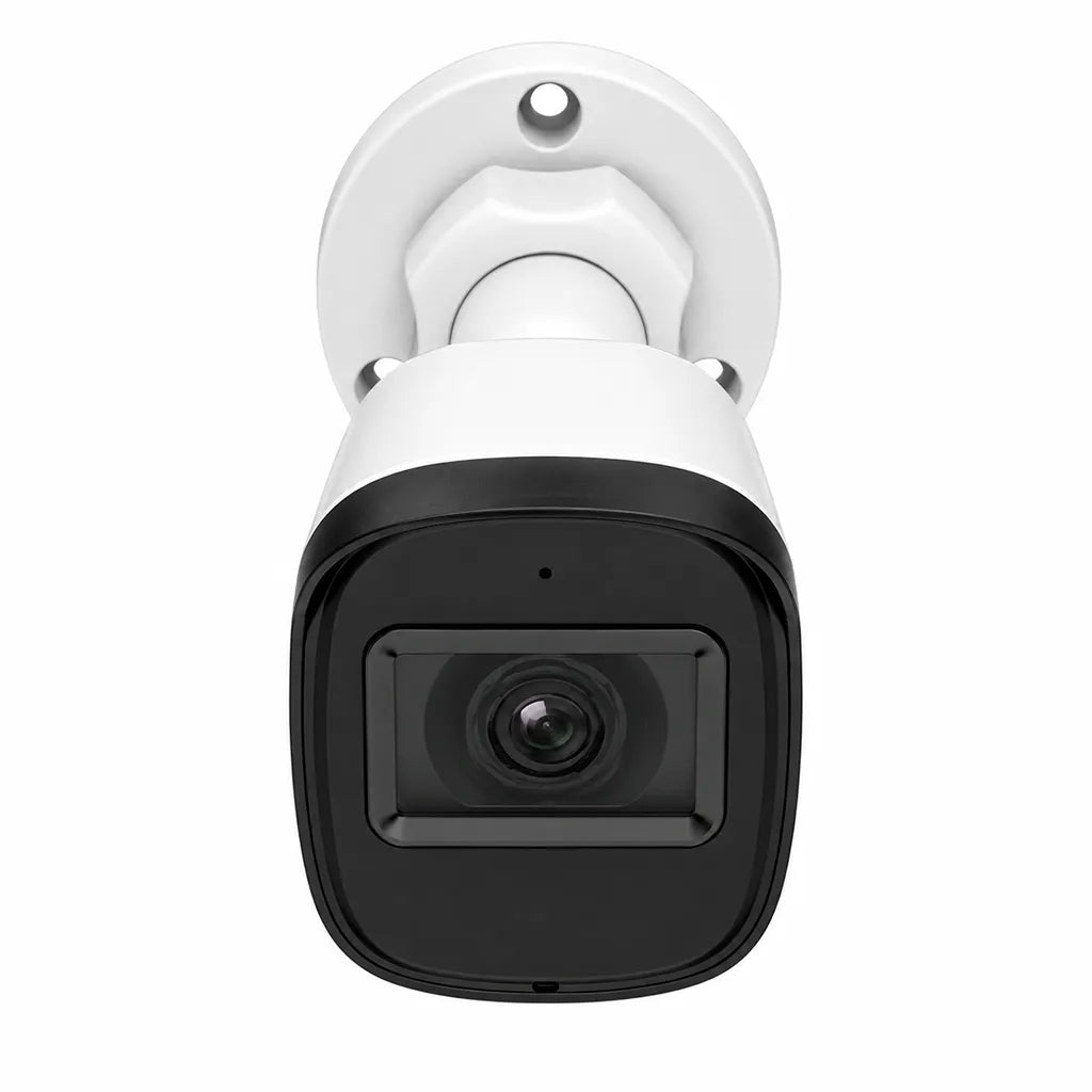 CP PLUS CP-URC-TC51PL3C 5MP Full Color Bullet Security Camera front view with fixed lens and built-in microphone -tpstech.in