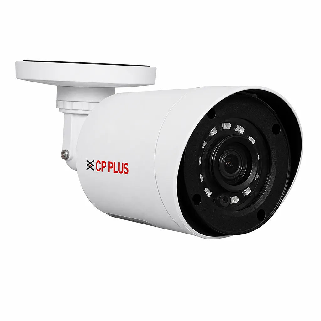CP PLUS CP-USC-TA24L2 2MP Full HD IR Bullet CCTV Camera front right view for home and business surveillance -tpstech.in