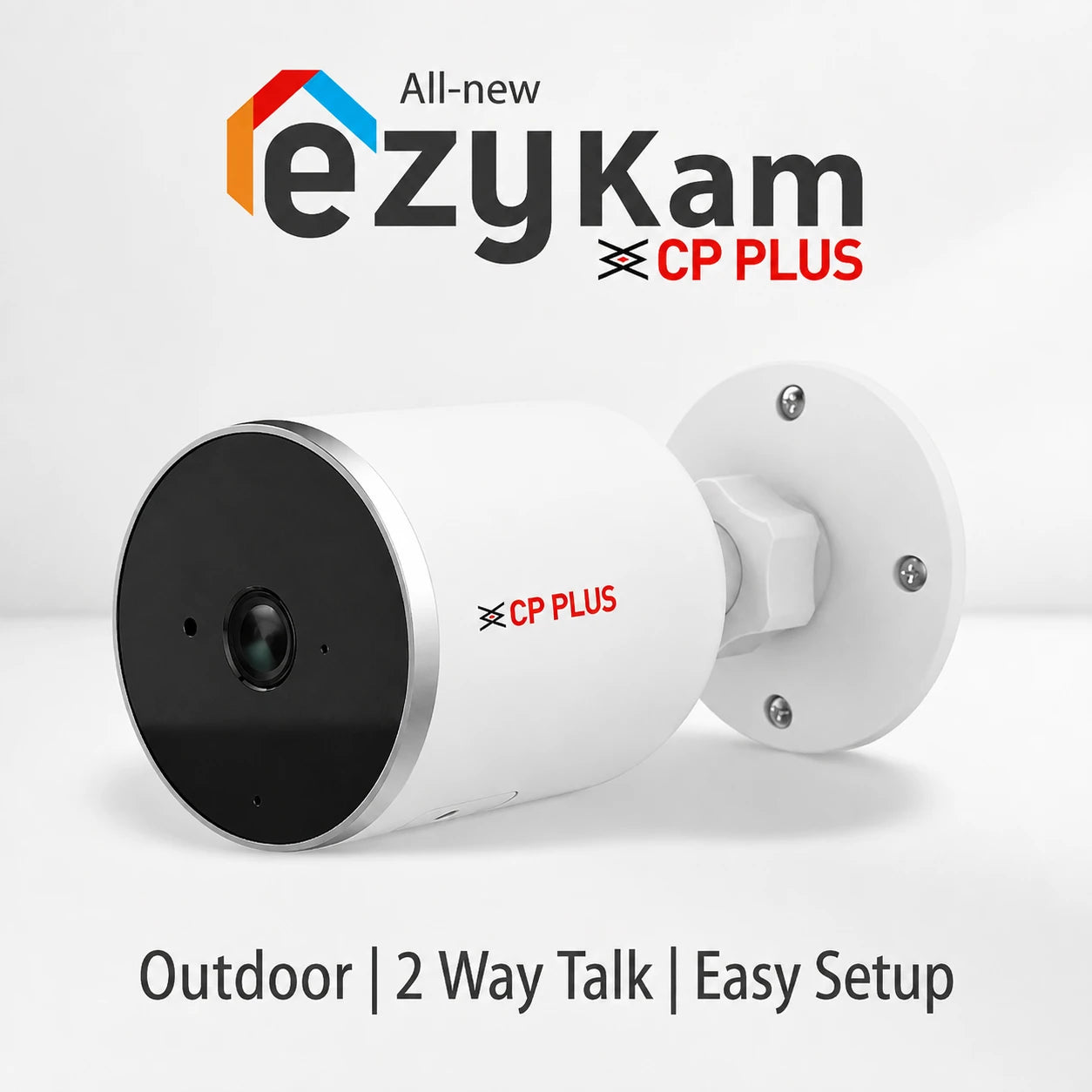 CP Plus CP-V21 outdoor Wi-Fi security camera with ezyKam app, two-way talk and easy setup -tpstech.in