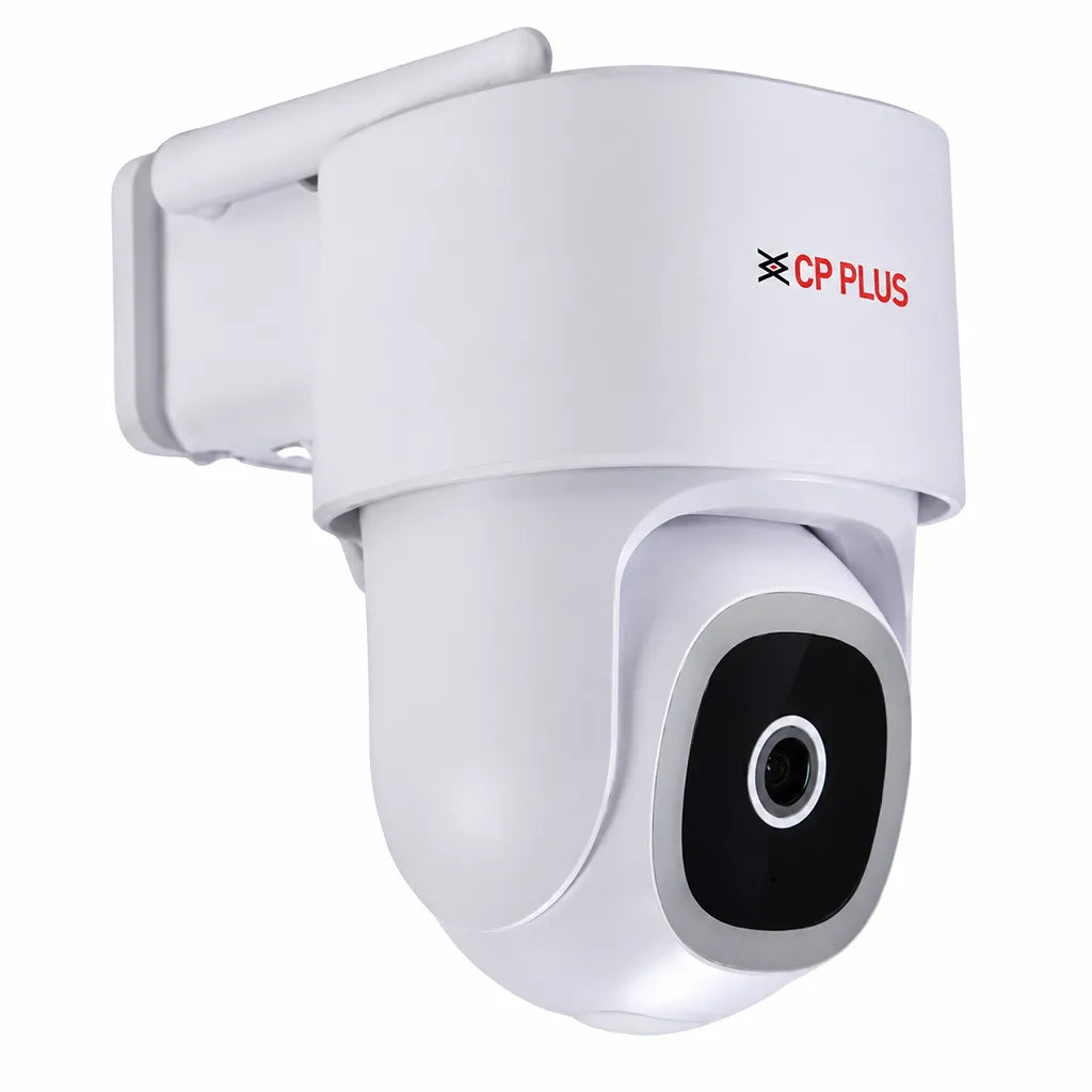 CP PLUS CP-Z45Q 4MP Outdoor WiFi PT Security Camera right angle product view -tpstech.in