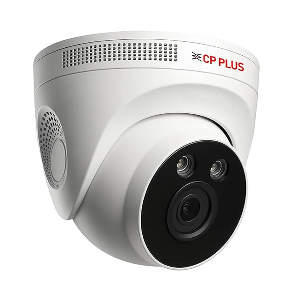 Front view of CP PLUS EZ-M32T 3MP 4G outdoor security camera with fixed lens and IR night vision -tpstech.in