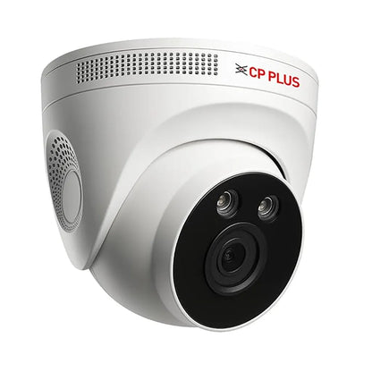 Front view of CP PLUS EZ-M32T 3MP 4G outdoor security camera with fixed lens and IR night vision -tpstech.in