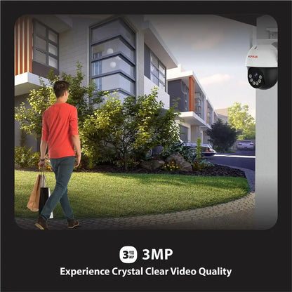 CP PLUS EZ-S35T 3MP Pan Tilt Outdoor Security Camera delivering crystal clear video quality -tpstech.in
