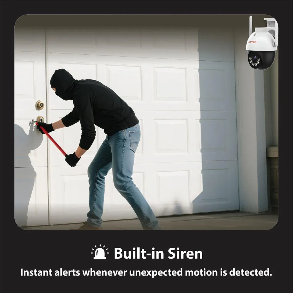 CP PLUS EZ-S35T 3MP 4G outdoor security camera with built in siren for instant intrusion alerts -tpstech.in