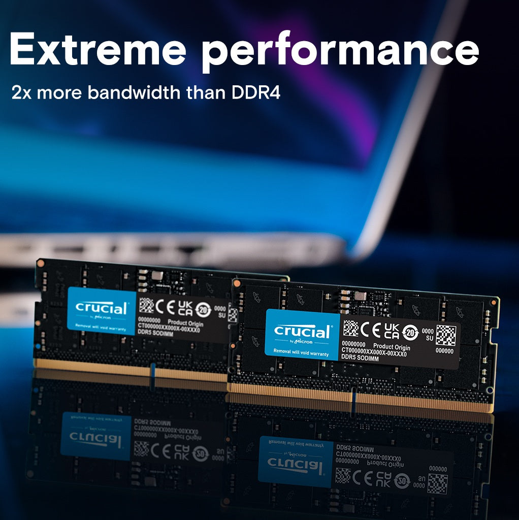 Crucial RAM 96GB Kit 2x48GB DDR5 5600 MHz CL46 Laptop Memory
