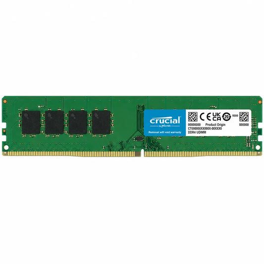 Crucial Basics 4GB DDR4 2666MHz UDIMM desktop RAM memory module front view for desktop PC upgrade -tpstech.in