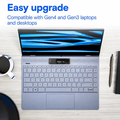 Crucial P310 4TB PCIe Gen4 NVMe M.2 2280 Internal SSD with Heatsink compatible with Gen4 and Gen3 laptops for an easy storage upgrade -tpstech.in