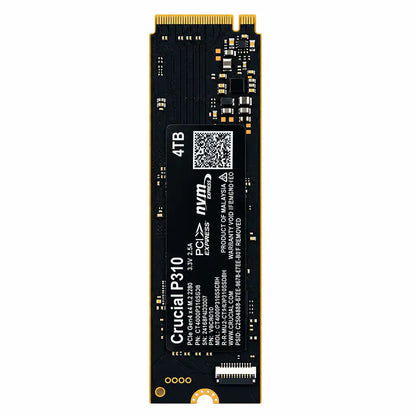 Crucial P310 4TB PCIe Gen4 NVMe M.2 2280 SSD Pulled-Out Connector End View -tpstech.in