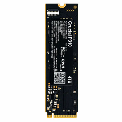 Crucial P310 4TB PCIe Gen4 NVMe M.2 SSD Pulled-Out Vertical Front View -tpstech.in