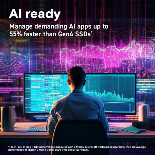 Crucial T705 1TB PCIe Gen5 NVMe M.2 2280 Internal Solid State Drive