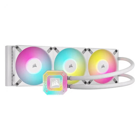 CORSAIR iCUE H115i ELITE CAPELLIX XT 360mm RGB AIO CPU White Liquid Cooler