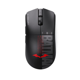 Cybeart Artemis The Batman 52g Ultra-Light Wireless Gaming Mouse top view showing red bat logo and graphic print -tpstech.in