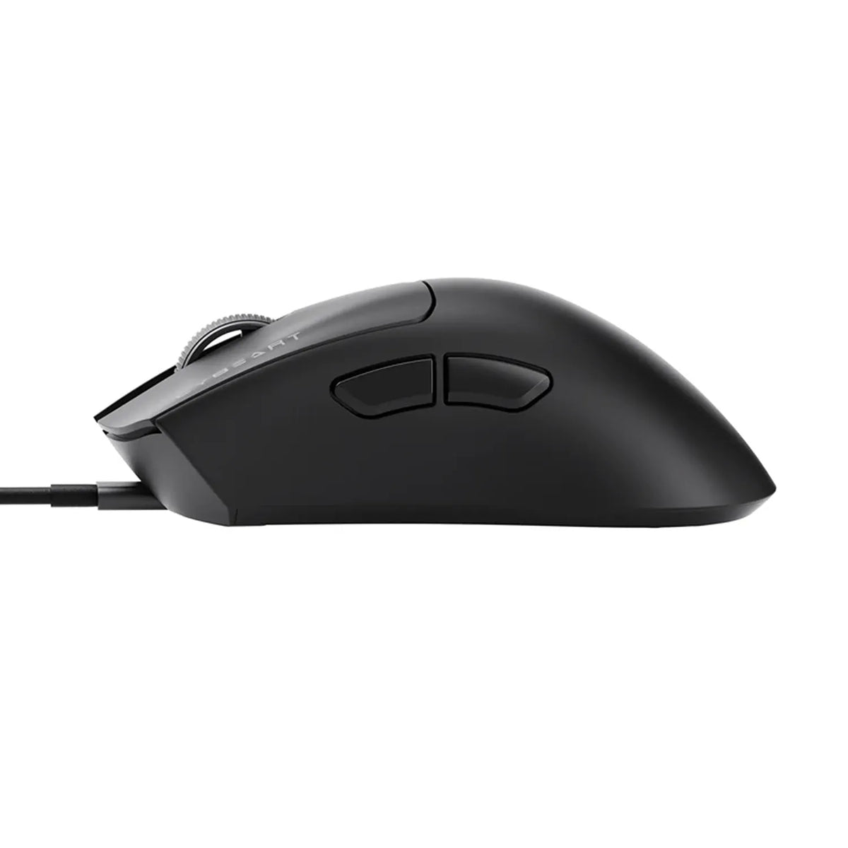 Cybeart Ghost 49g Ultra-light Wired Gaming Mouse ergonomic side profile view -tpstech.in