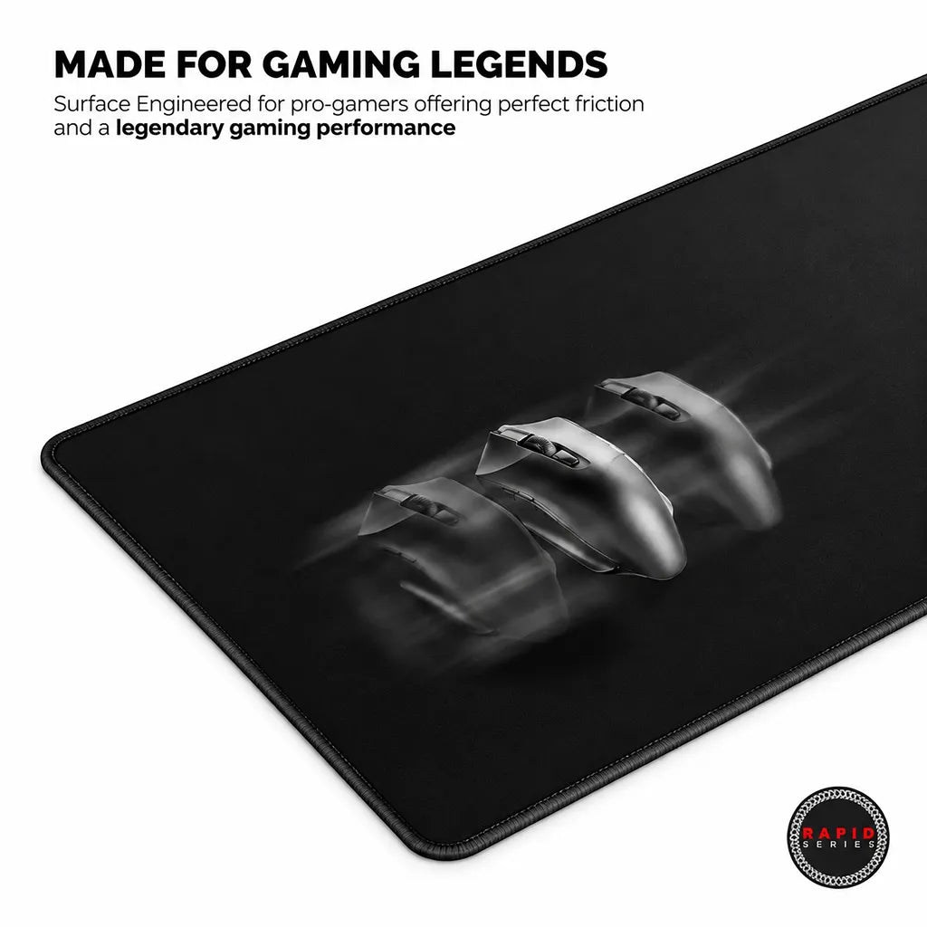 Cybeart Ghost XXL Gaming Mouse Pad Black 900x400mm featuring smooth glide surface for pro gaming -tpstech.in